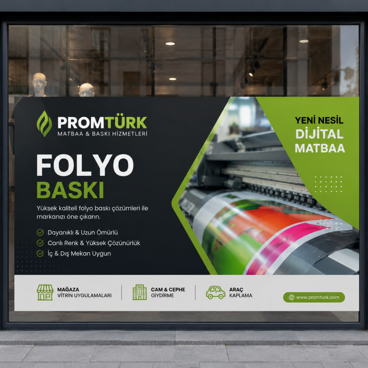 Folyo Baskı Cam Vitrin ve Araç Kaplama Çözümleri