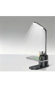 15W kablosuz şarjlı LED masa lambası, 3 ışık modlu, kalemlikli, UV logo baskılı promosyon masa lambası