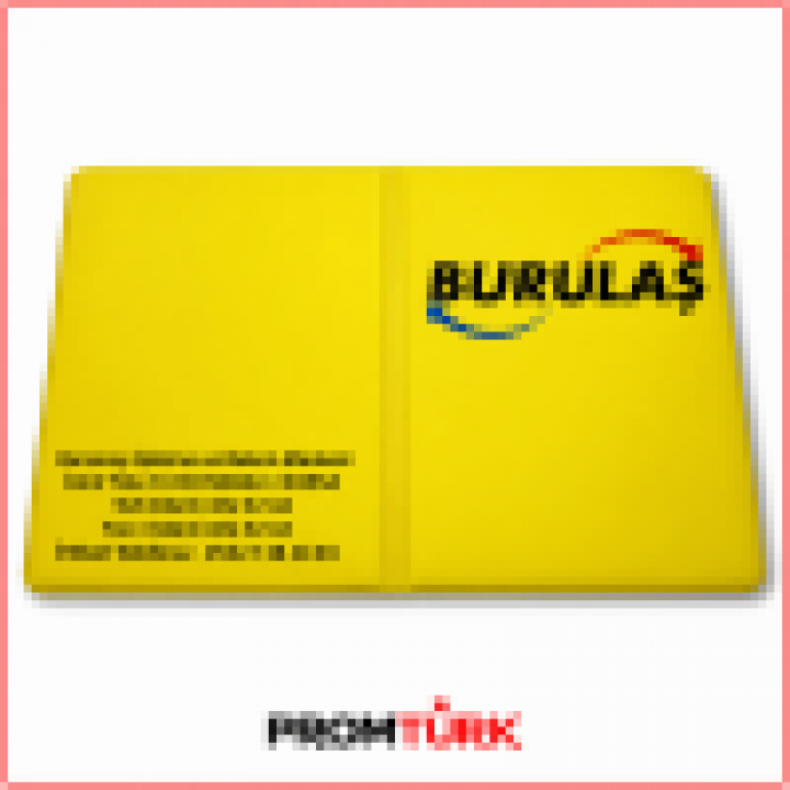 Sarı Siyah Baskılı Biala Promosyon Ruhsat Kabı